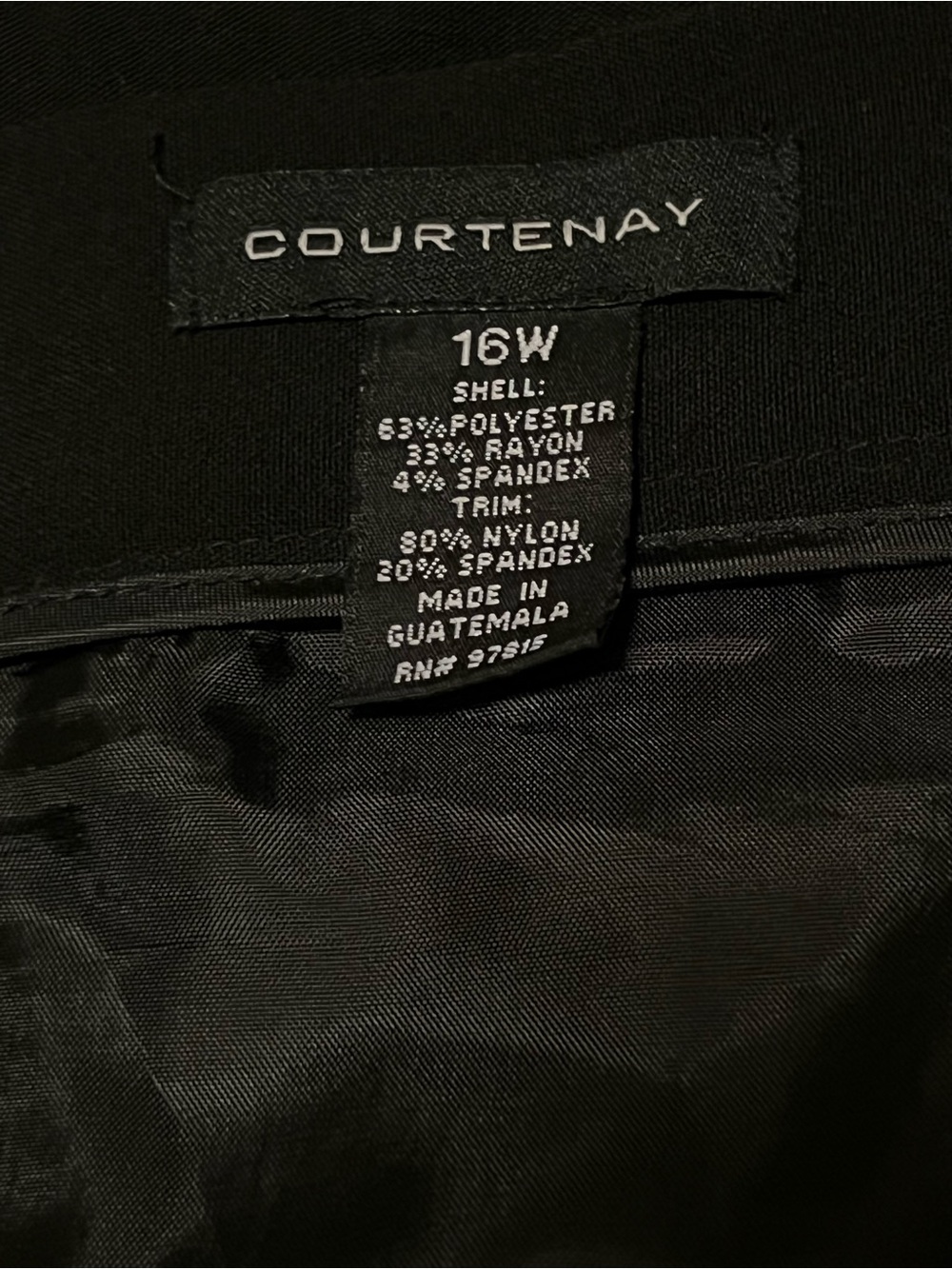 COURTENAY Women’s Black Ruffle Hem Skirt Size 16W Zip Back - Picture 7 of 7